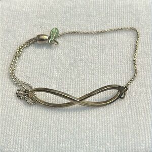 Alex & Ani Sterling Silver 925 Infinity Pull Chain Adjustable Bracelet